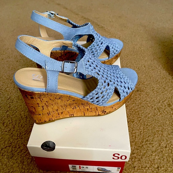 SO Shoes - Super cute pastel wedges perfect for spring